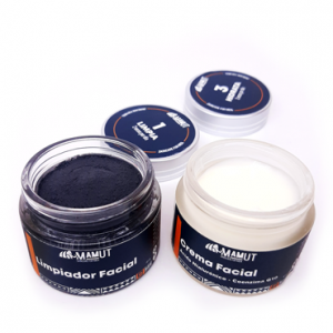 pack skin care, crema y limpiador facial 100% natural para el cuidado personal del hombre.